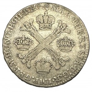 Belgium ½ Kronenthaler MARIA THERESIA 1764 type 1 Brussels