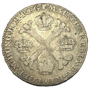 Belgium ½ Kronenthaler MARIA THERESIA 1767 type 1 Brussels