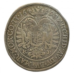 Hungary ½ Thaler LEOPOLD I. 1693 K.B. R!