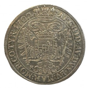 Hungary ½ Thaler LEOPOLD I. 1702 K.B. R! M