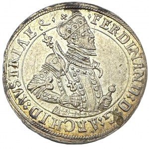 Austria TYROL 1 Thaler Archdukes FERDINAND 1564-1595 Hall R!