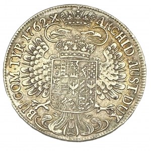 TYROL 1 Thaler MARIA THERESIA 1762 Hall variante „ .X “