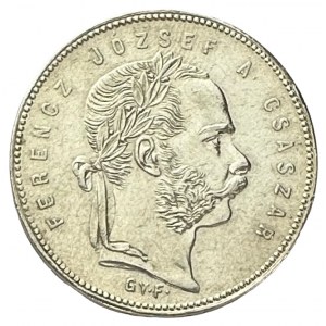 Hungary 1 Forint 1869 G.Y.F. FRANZ JOSEPH I. Karlsburg