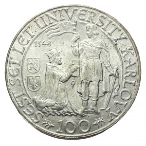 ČSR 100Kč 1948 600let Univerzita Karlova Praha