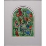 Marc Chagall (1887 - 1985), Glasmalerai für Jerusalem, Stamm Juda, 1964
