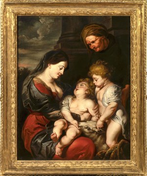 Cornelis Schut (Antwerp 1597-1655 ibid.), Mary and Elisabeth with Jesus and John