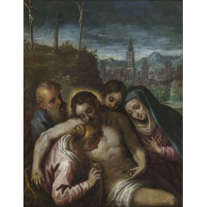 Jacopo Antonio Negretti, also called “Palma il Giovane” (1544/48 - 1628), Magdalena Treats Christ's Wound after the Demoction of the Cross