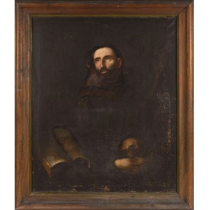 Italian Painter of 17th Century, Saint Francis in Meditation