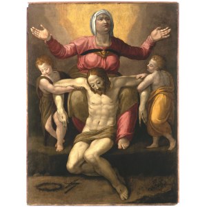 Marcello Venusti (1515 Como-1579 Rome), Pietà with Two Angels