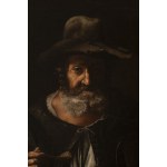 Pietro Bellotti (1627 - 1700), Portrait of a Farmer with Beans