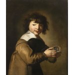 Utrecht Meister 17th century, Portrait of a Boy with a Bird's Nest