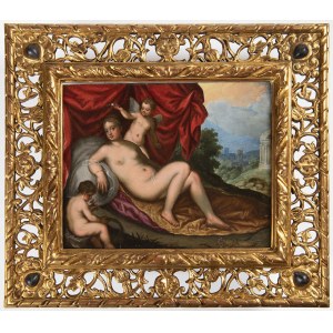 Hans Rottenhammer (1564 -1625) - Attributed, Reclining Venus in a Landscape