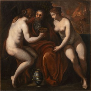 Italian Master of 17th Century, Loth and his Daughters