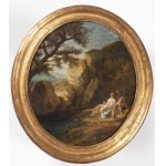 Gaspard Dughet (1615-1675) - circle, Southern Landscape with Lovers (Venus and Adonis?)