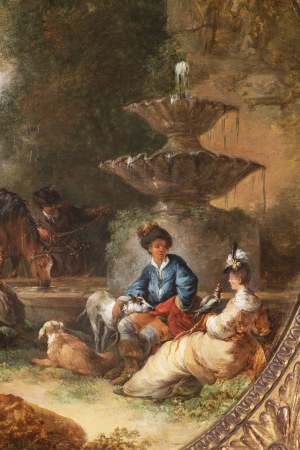 Francesco Casanova (London, 1727 - Vorderbrühl, 1803), Rest at the Fountain