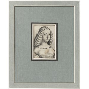 Hollar, Wenzel (Prague 1607 - 1677 London), Portrait, copperplate on paper