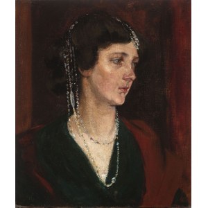 Unknown Artist , around 1920, Portrait of an Elegant Lady
