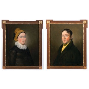 19th century painter, 19th century painter Pair of portraits