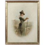 French painter - 19th century, Series of 4 paintings , 19th century French painter