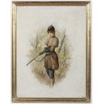 French painter - 19th century, Series of 4 paintings , 19th century French painter