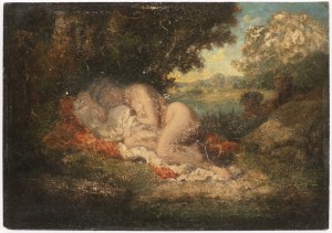 Narcisse Diaz De La Pena, * 1809 Bordeaux + 1876 Menton, The overheard sleeper
