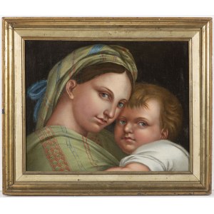 19th century painter, after Raphael, Madonna with Child