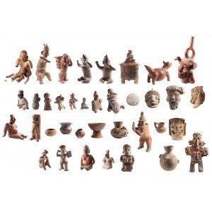 Convolute 40 stück of pre-Columbian sculptures