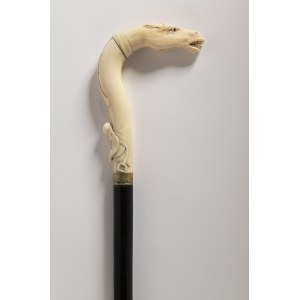 Walking Stick with Race Horse as Pommel, Walrus