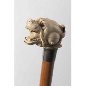 Walking Cane with Dog Face