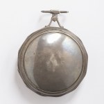 Silver spindle/snail chain pocket watch from around 1800