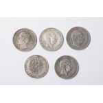 5 silver coins 5 Reichsmarks,