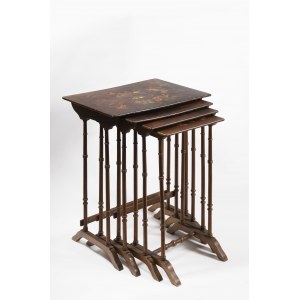 Four set of side tables French around 1900, Four set of side tables French around 1900