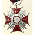 III RP, Krzyż Zasługi Za Dzielność z legitymacją i pudełkiem (102)