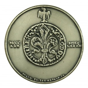 PRL, Medal SREBRO, seria królewska - Ludwik Węgierski (985)