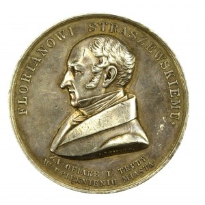 Medal SREBRO Florian Straszewski, Senat i Lud Krakowski 1838 (989)