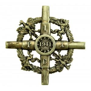 PSZnZ, Odznaka 1 Pułku Artylerii Ciężkiej z legitymacją (990)