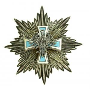 II RP, Odznaka honorowa Gwiazda Górnośląska [duża] wraz z dyplomem (991)