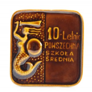 PRL, Medal Powszechna Szkoła Średnia w Warszawie 1978 wraz z pudełkiem i nadaniem (358)