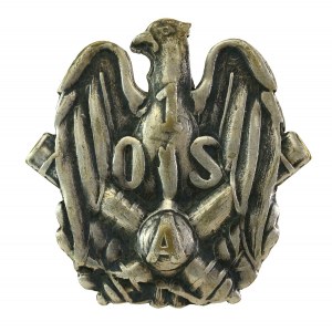 PRL, Odznaka 1 Oficerska Szkoła Artylerii - wykonanie późniejsze, prymitywne (378)