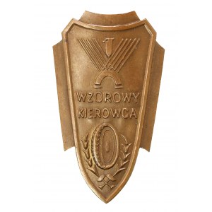 PRL, Odznaka Wzorowy Kierowca II klasy wz. 1946. Numerowana [249] (381)