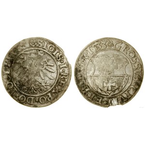 Polska, grosz, 1533, Elbląg