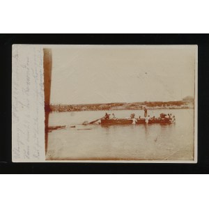 Rozwadów Postkartenfoto der zerstörten Brücke in Rozwadów (15)