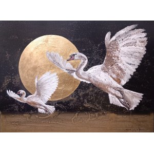 Mariola Swigulska, Flying in the Moonlight, 2023