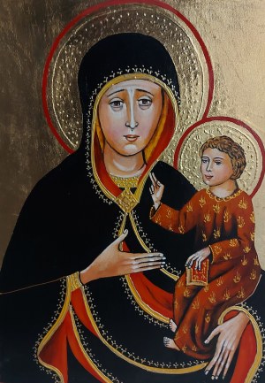 Patrycja Marczewska, Ikona pisana Matki Boskiej z Koźla z Dzieciątkiem,