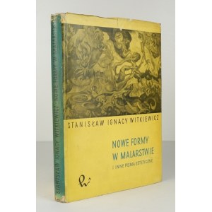 WITKIEWICZ Stanisław Ignacy - Nowe formy w malarstwie i inne pisma estetyczne. Warsaw 1959; PWN. 8, s. 370, [2]....