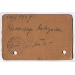 LEGITYMACJA. Dokument wydany Teodorowi Czabanowi, stacyjnemu pracownikowi biurowemu,...