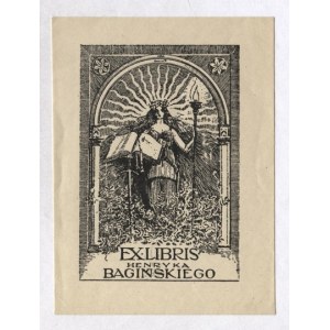 [BAGIÑSKI Henryk]. Ex libris of Henryk Baginski.