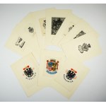 [RADZIWILL]. A collection of 21 copies (the vast majority) and originals of the book marks of the Radziwill family....