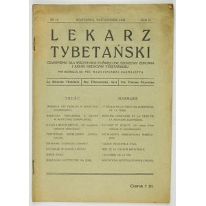 LEKARZ Tybetański. R. 2, nr 16: X 1933