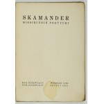 SKAMANDER. Miesięcznik poetycki. T. 9, z. 62: IX 1935